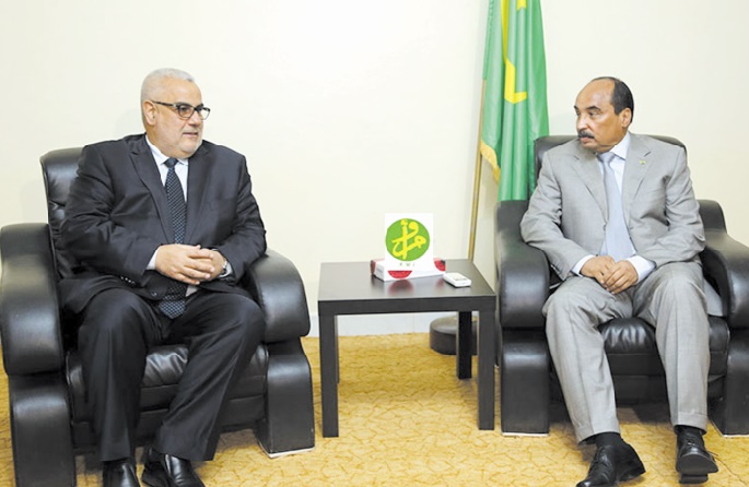 Le Président mauritanien reçoit Abdelilah Benkirane à Zouerate