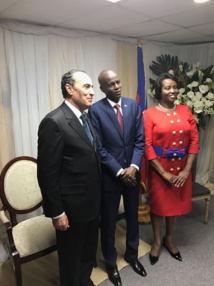 S.M le Roi représenté par Habib El Malki à l’investiture du nouveau président de Haïti