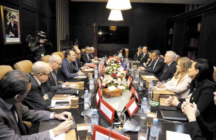 Habib El Malki reçoit le président de la Commission des A.E au Sénat français