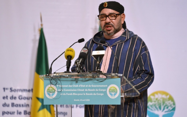 S.M le Roi Mohammed VI devant le Sommet de la Commission climat et du Fonds bleu du Bassin du Congo