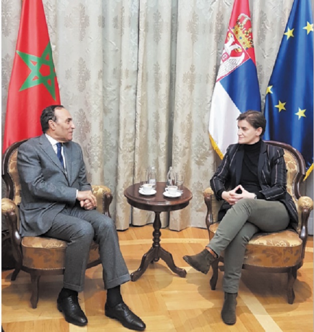 Habib El Malki et Ana Brnabic.