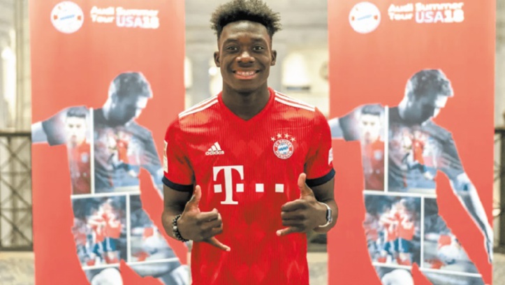 Le jeune prodige Alphonso Davies future star du Bayern