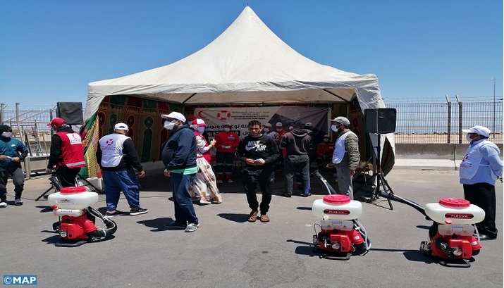 Distribution de masques aux marins pêcheurs de Dakhla