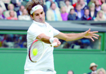 Federer chercheur d'or dans son jardin