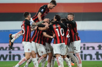 Calcio: L'AC Milan enchaîne les victoire