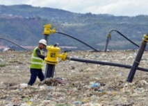 Sur une décharge des Philippines,  le méthane transformé en électricité