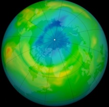 La taille du trou dans la couche d’ozone a diminué en 2013 en Antarctique