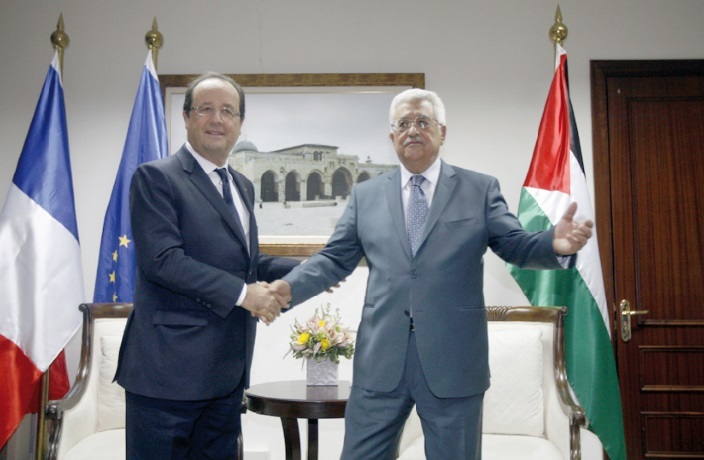 Hollande en visite dans les territoires palestiniens