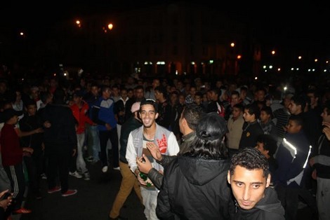 Scènes de liesse à Rabat