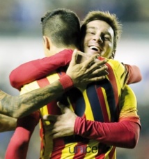 Les “copier-coller” de Messi et  Tello ouvrent la voie des demis  de la Copa del Rey pour  le Barça