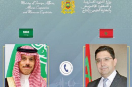 Nasser Bourita s'entretient avec son homologue saoudien