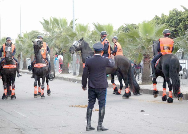 Malgré un public bon enfant on a veillé au grain du côté de la Police montée