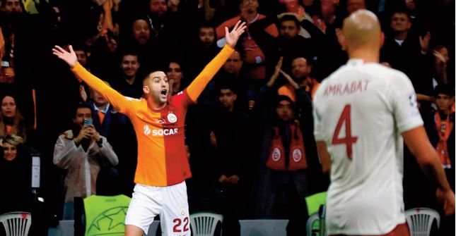 Ligue des champions: Un Ziyech des grands jours avec Galatasaray