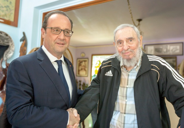 ​François Hollande a rencontré Fidel Castro lors d'une visite historique