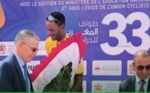 Tour du Maroc cycliste. Le Français Jonathan Couanon franchit la ligne d’arrivée en premier