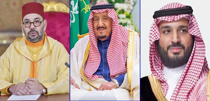 SM le Roi félicite le Serviteur des deux Lieux Saints de l’Islam et le Prince héritier d’Arabie Saoudite à l’occasion de la fête nationale de leur pays