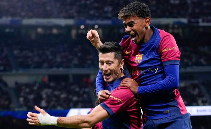 Liga. Le Barça étrille le Real, Lewandowski éclipse Mbappé et Vinicius