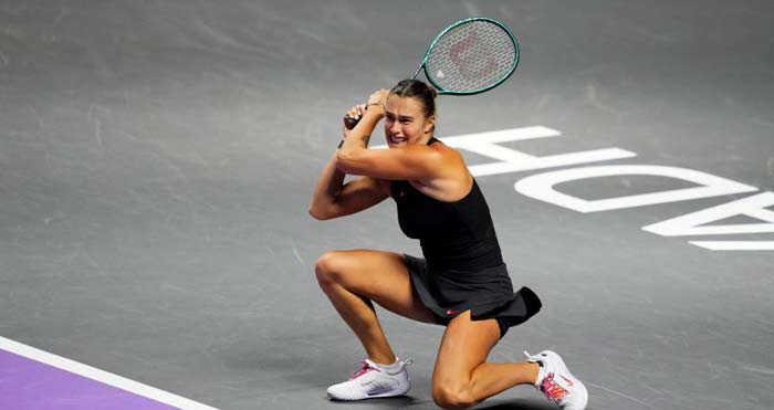 Aryna Sabalenka. La championne a sorti les griffes en 2024