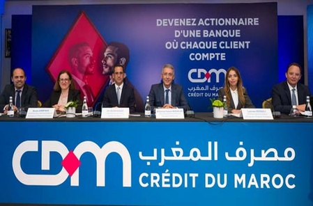 Offre de vente au public des actions du Crédit du Maroc : un grand succès auprès des particuliers et des institutionnels (Holmarcom)