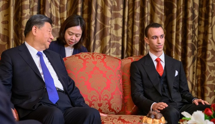 SAR le Prince Héritier Moulay El Hassan  reçoit à Casablanca le Président chinois SEM. Xi Jinping