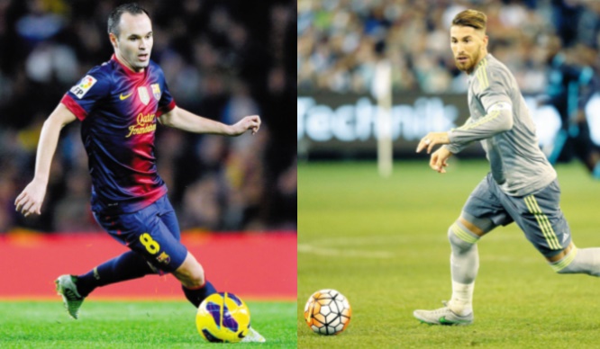 Iniesta et Ramos Capitaines au long cours