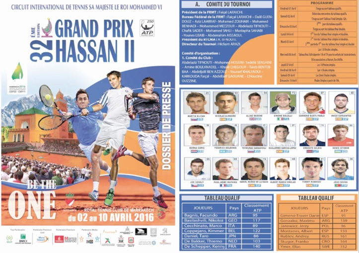 Elimination d’Ahouda au GP Hassan II de tennis