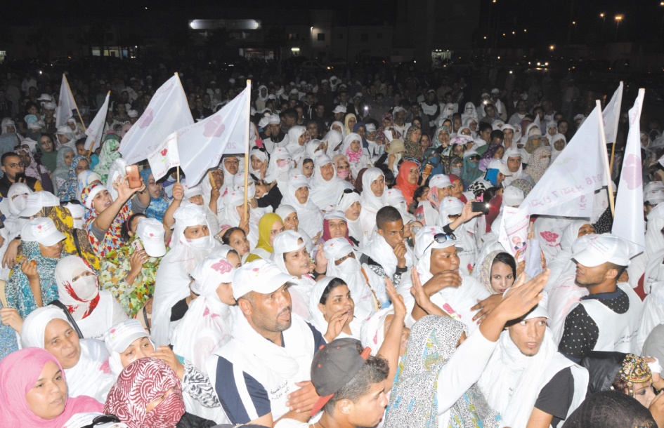 Après Errachidia et Oujda, Driss Lachguar, lors du meeting électoral de Dakhla