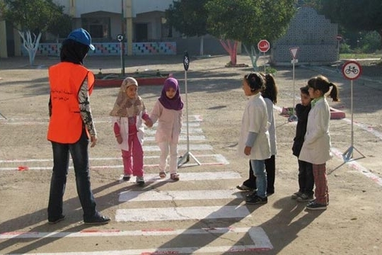 Sensibilisation à la sécurité routière dans les établissements scolaires de Marrakech