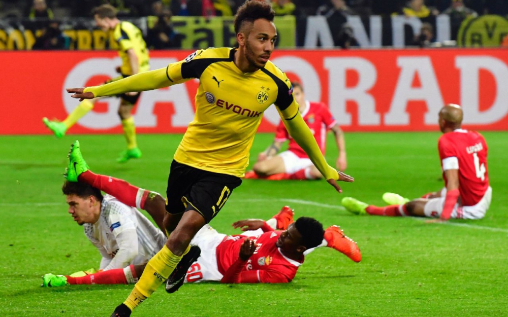 Dortmund en quarts grâce  à un triplé d'Aubameyang