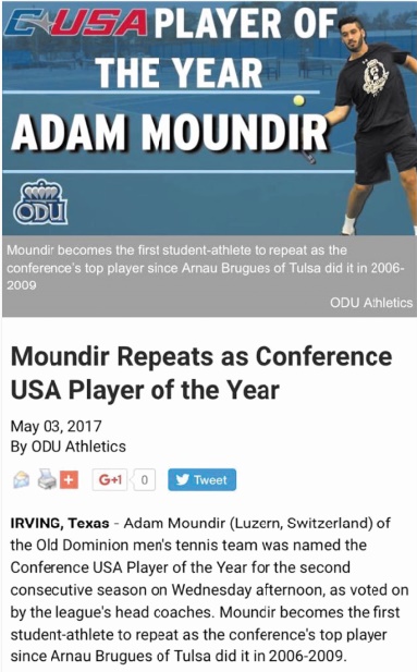 Adam Moundir, “The player of the year”