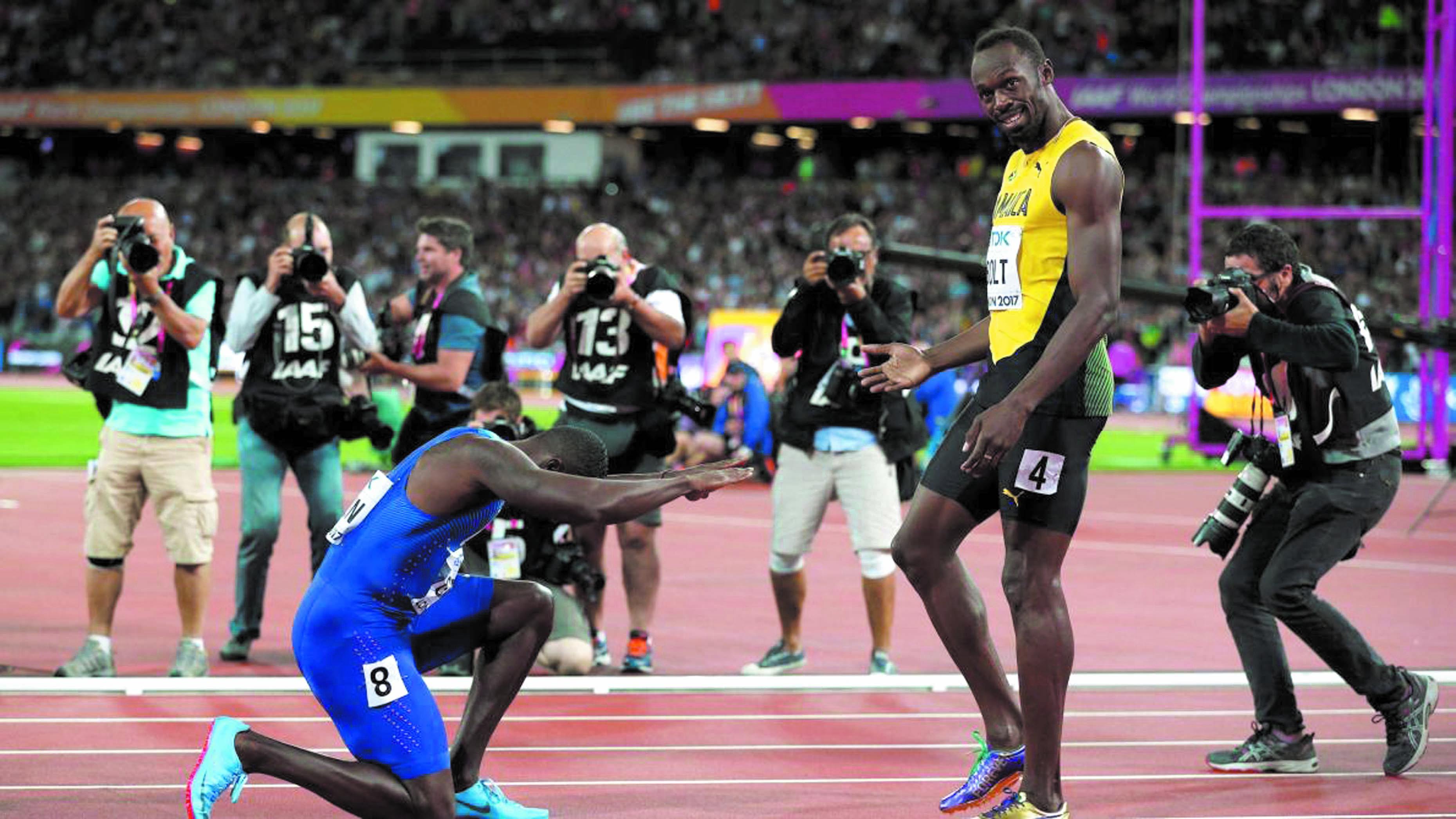 Gatlin gâche la fête de Bolt aux Mondiaux d’athlétisme