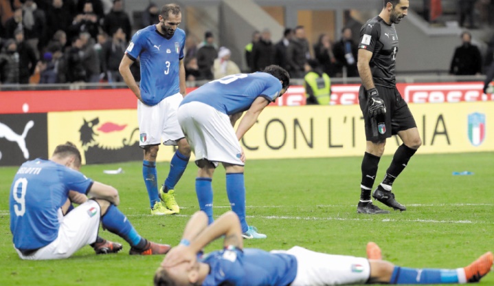 Mondial 2018: L'Italie en spectateur