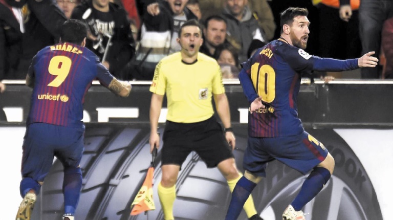 Liga : Le Barça évite le pire à Valence