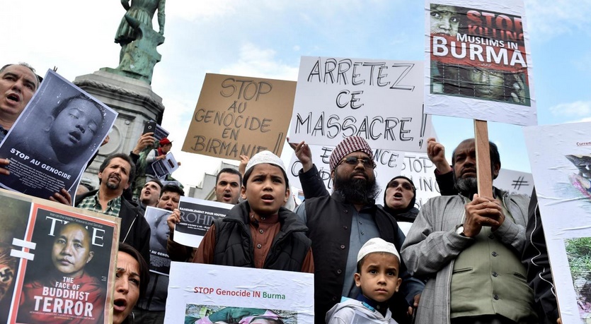 Manifestation de Rohingyas contre le programme de retour