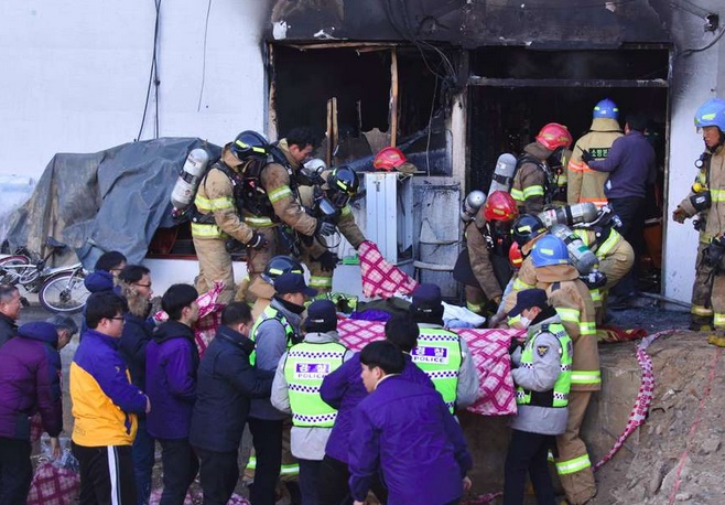 Une quarantaine de morts dans l'incendie d'un hôpital sud-coréen