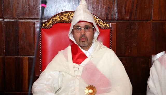 Le procureur général du Roi près la Cour de Cassation, président du ministère public, Mohamed Abdennabaoui.   Ph. MAP