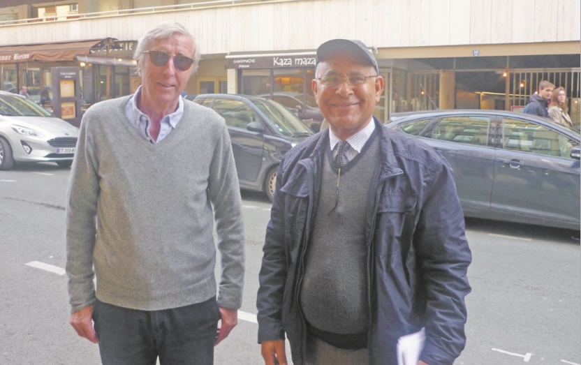 Christian Feucher et Mustapha Jmahri à Paris le 8 avril 2018.