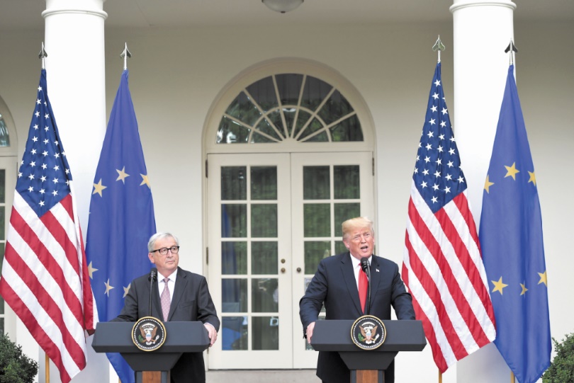 Trump et Juncker désamorcent la crise entre Washington et Bruxelles