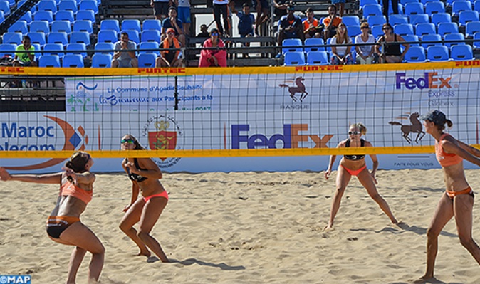 Agadir à l’heure  du World tour de beach-volley