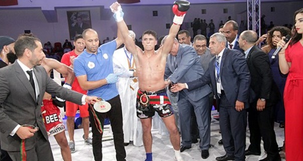 Zakaria Tijarti vainqueur du 4ème GP S.M le Roi Mohammed VI de kickboxing