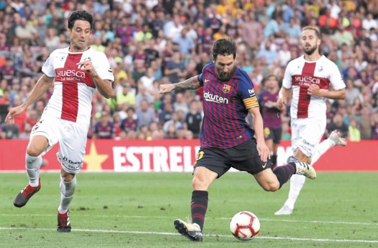 Liga : Le Barça punit le promu Huesca et rattrape le Real
