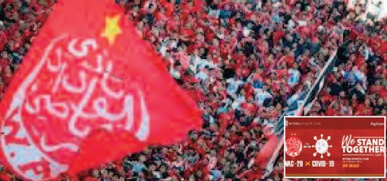 Le Wydad vend les 60.000 billets du match virtuel contre le Covid-19