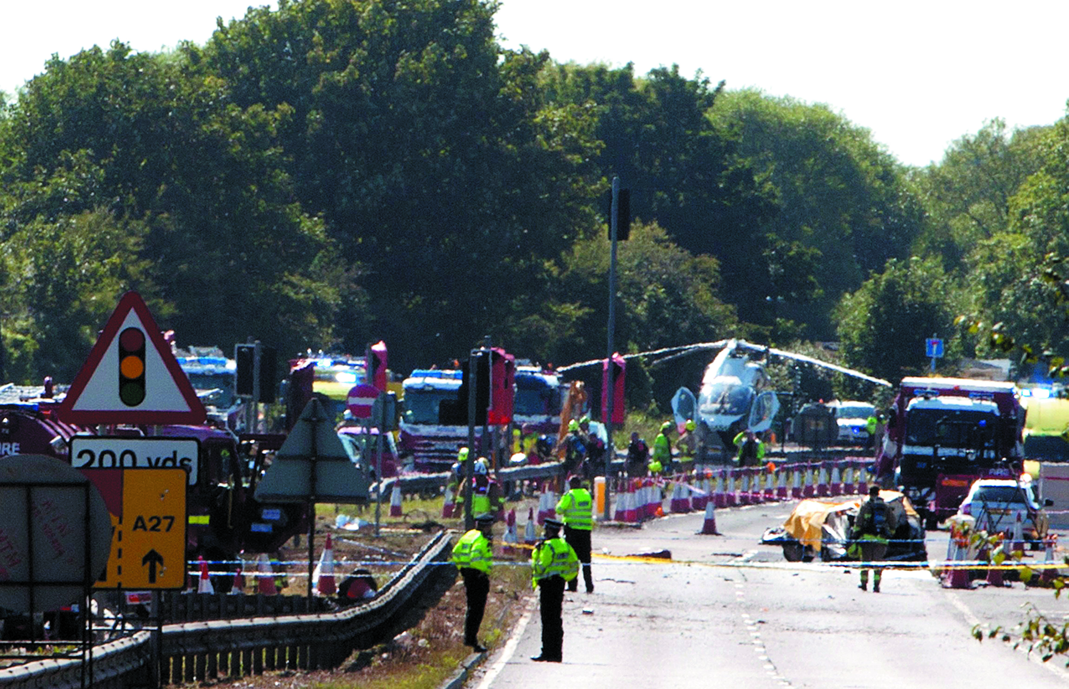 Sept morts dans le crash d'un avion lors d'un meeting aérien en Grande-Bretagne