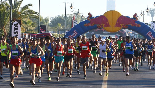 Participation de plus de 7000 athlètes au Marathon international de Marrakech