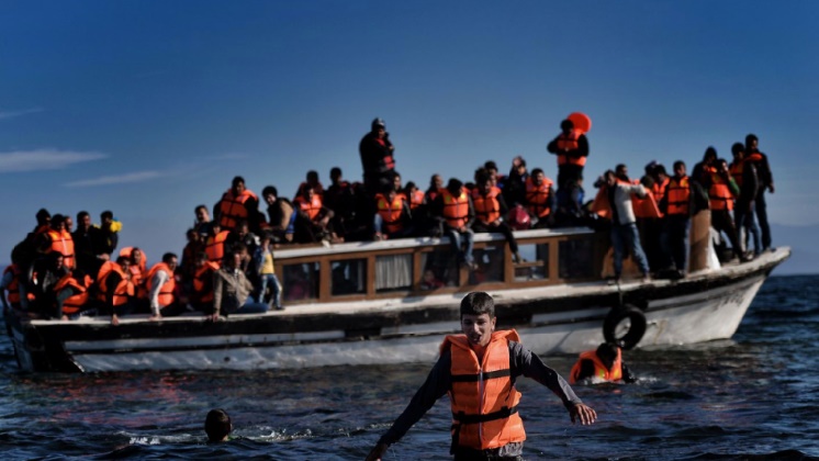 127 migrants interceptés au large de Lesbos en mer Egée