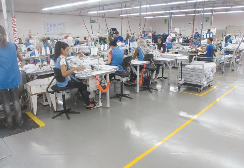 Le poids du secteur du textile dans le tissu économique