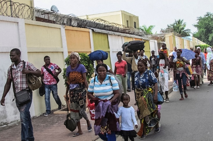 La population fuit massivement le sud de Brazzaville