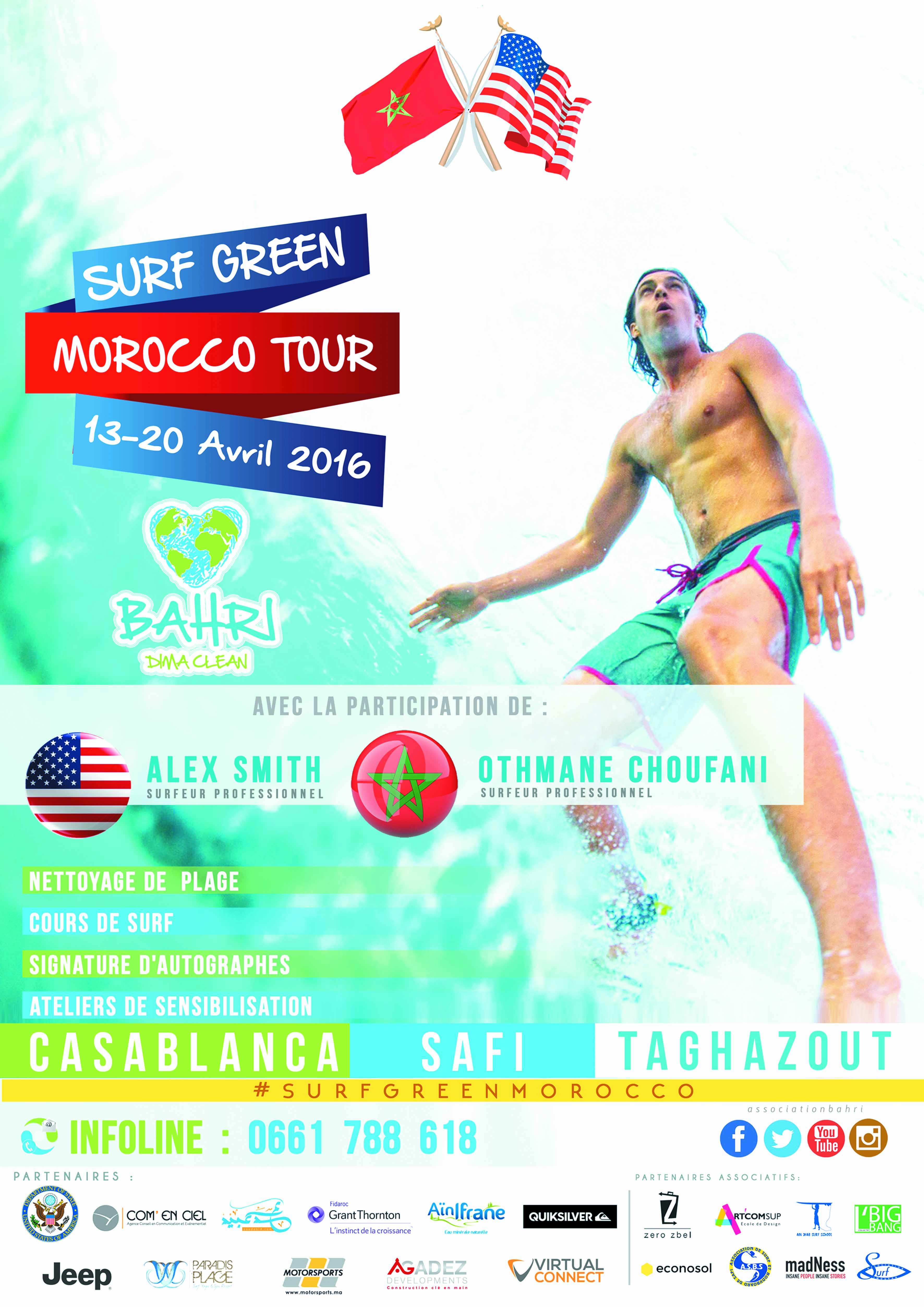 Une semaine de surf et de sensibilisation environnementale à Casablanca, Safi et Taghazout