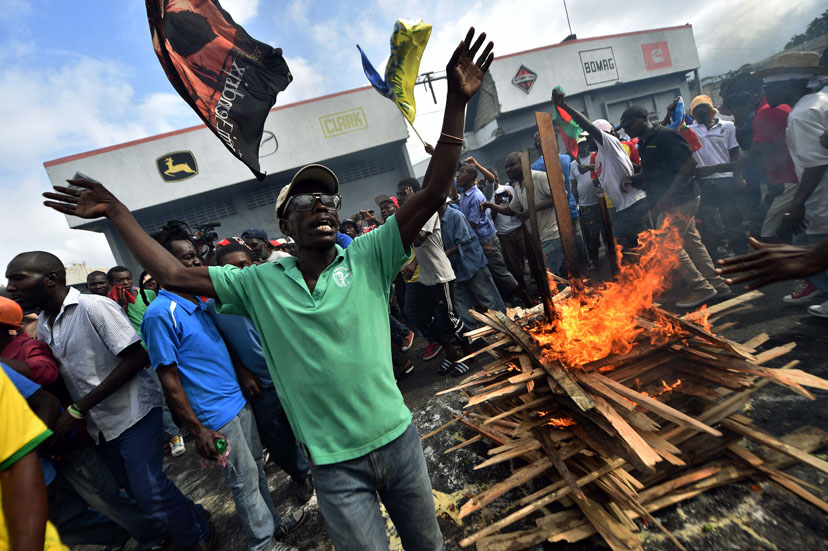 Manifestation d'opposants au pouvoir de transition à Haïti