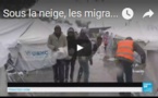 Sous la neige, les migrants de Lesbos craignent de mourir de froid